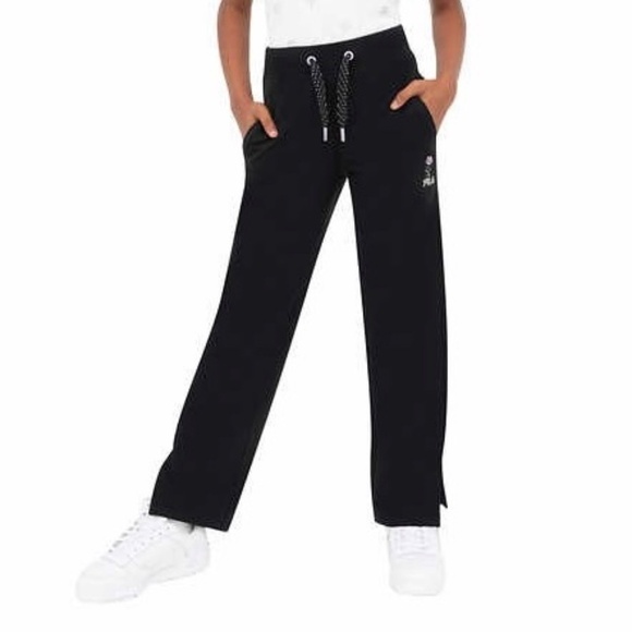 FILA Girls Wide Leg Pant, Black, Small (7/8) NWT - Picture 2 of 16